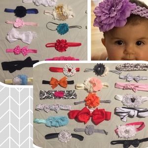 36 bow headbands for baby toddler girls